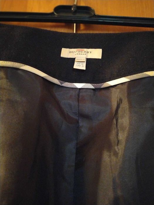 Спідниця Burberry Лондон. Чорна тонка вовна міні офісна люкс якість