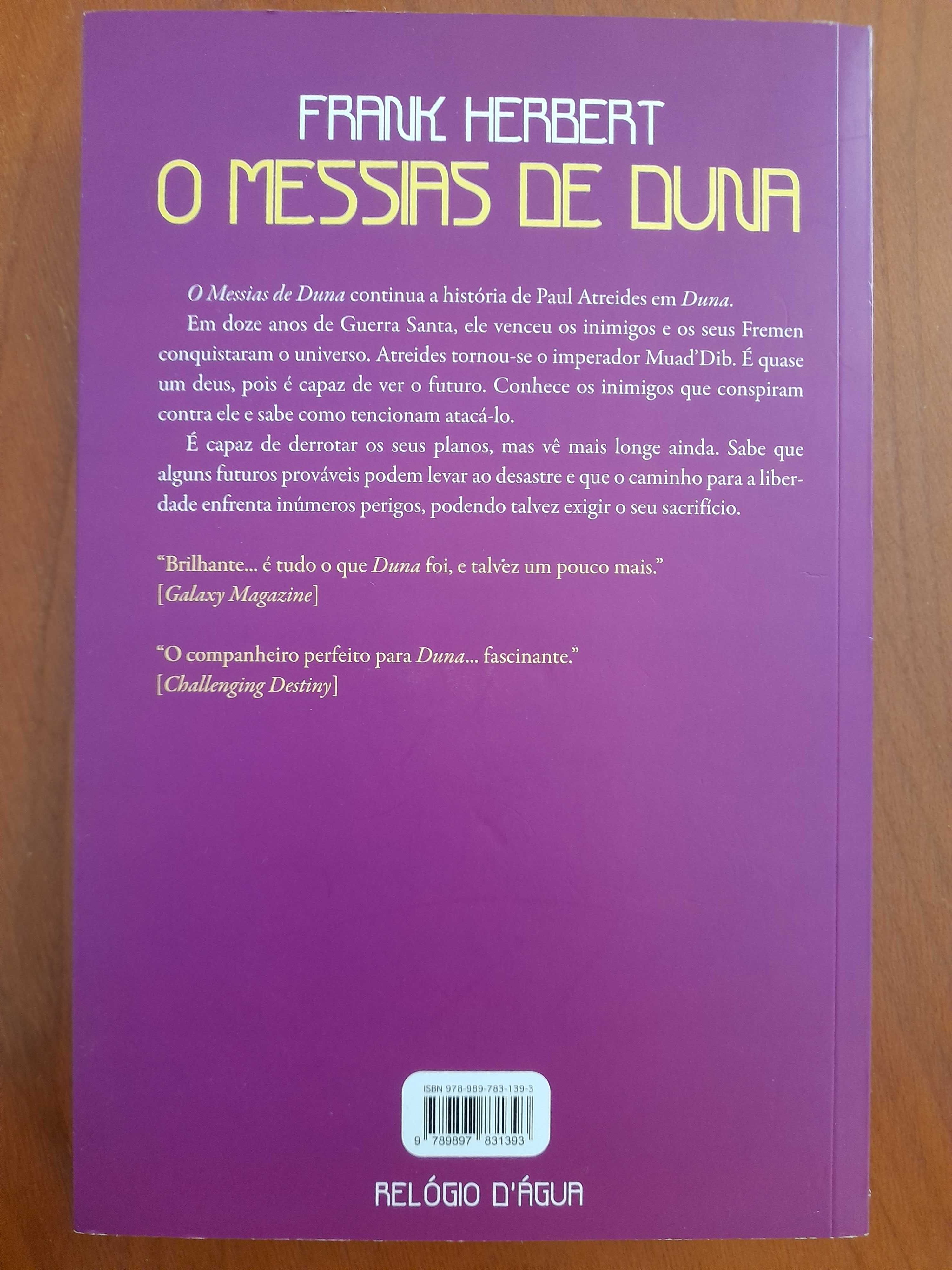 4 Livros DUNA  Frank Herbert