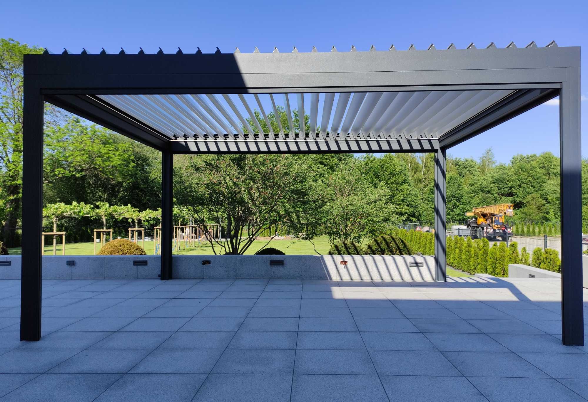 Pergola aluminiowa LED lamelowa żaluzyjna Najlepsza konstrukcja