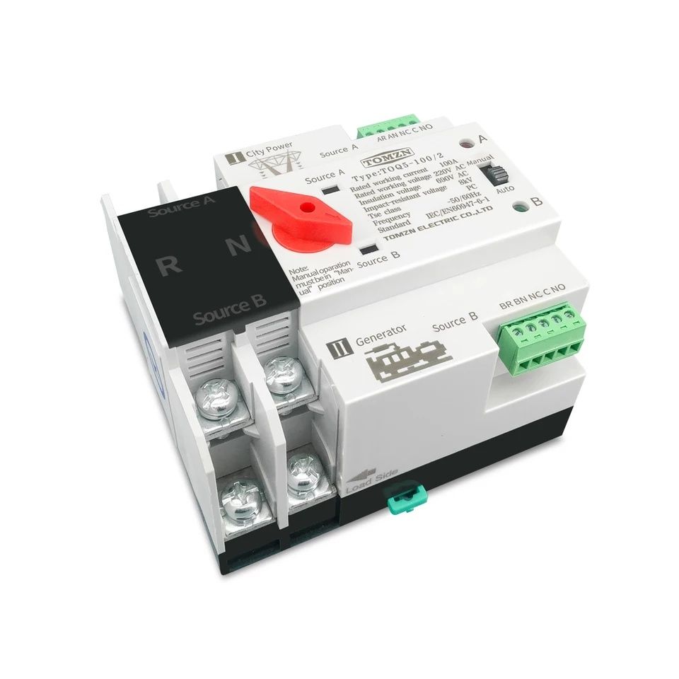Transferidor Automático de Electricidade Contactor Dual comutador