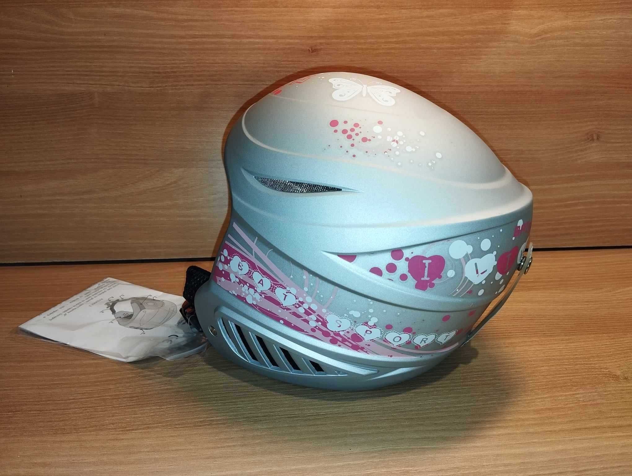 Kask Dziecięcy - Rozmiar S - 53-55 cm - Srebrny