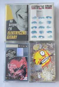 Elektryczne gitary zestaw kaset magnetofonowych audio