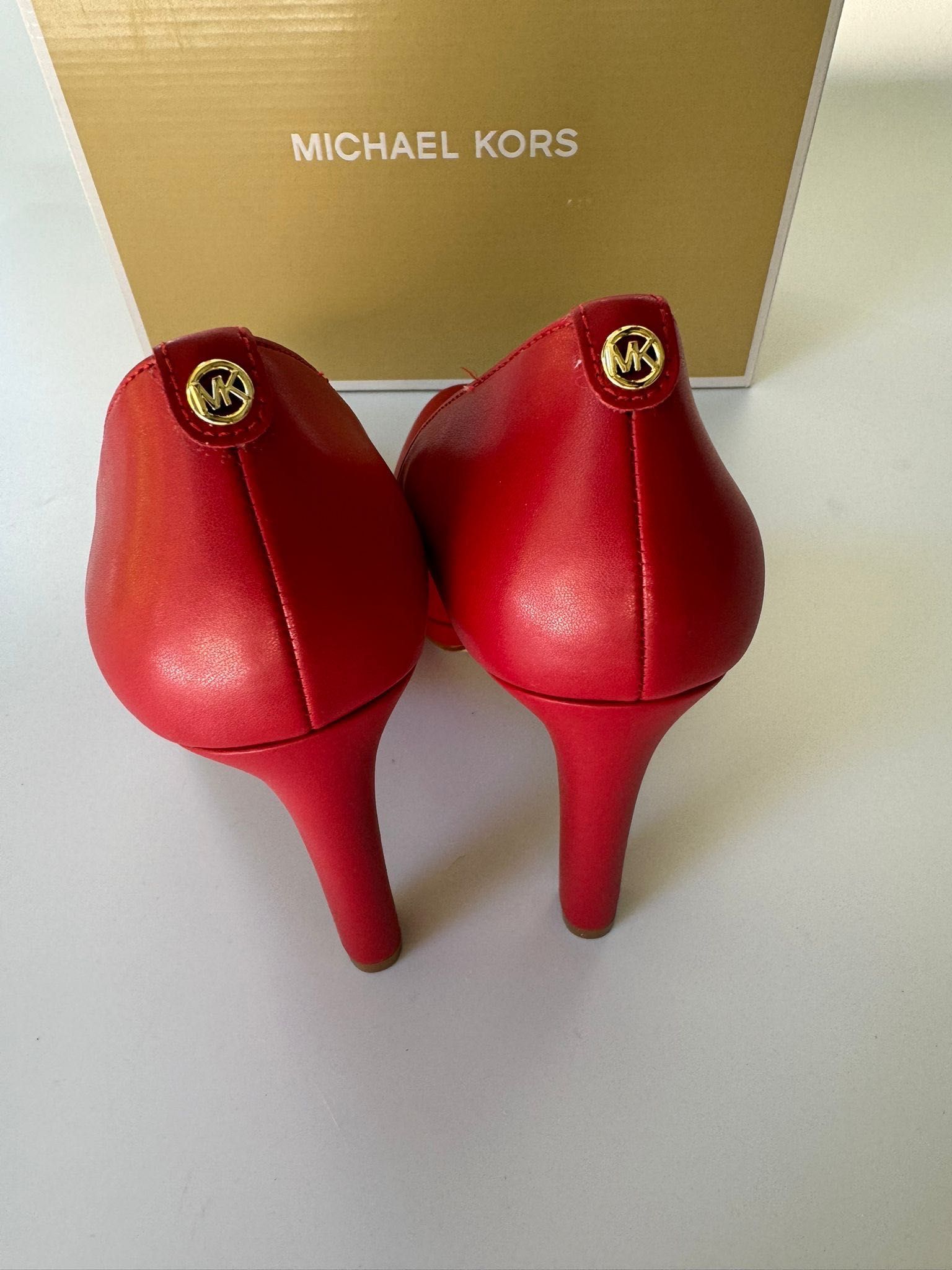 Nowe buty na obcasie szpilki MICHAEL KORS czerwone 36