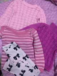 Продам вязанные свитера на девочку , нарядные и качественные
