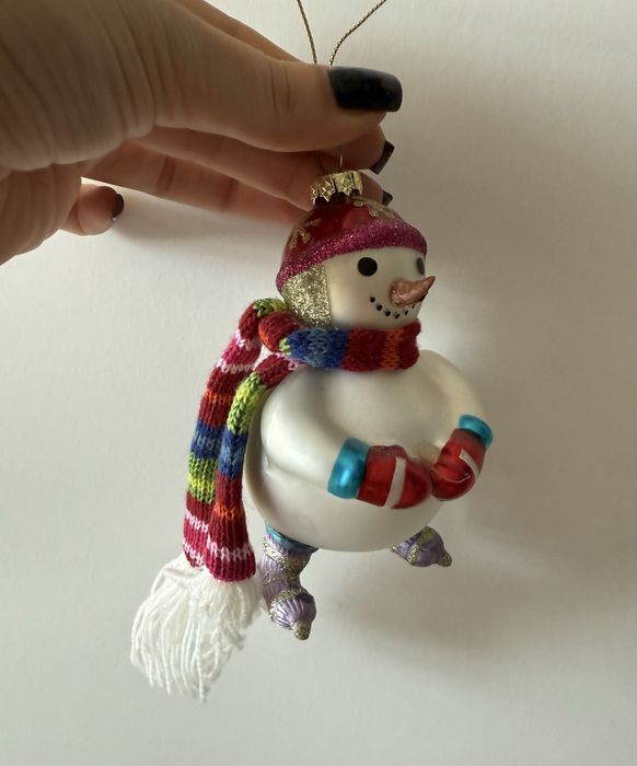 Home&you bombka szklana bałwanek