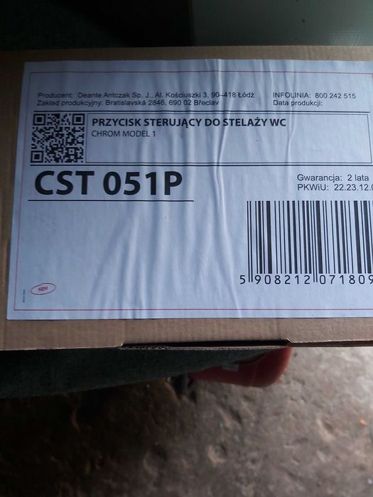 Przycisk chrom dante nowy