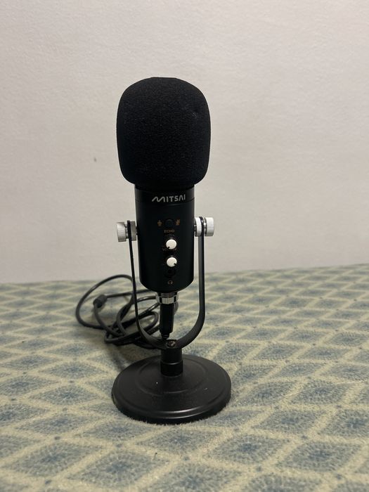 Microfone MITSAI Preto USB