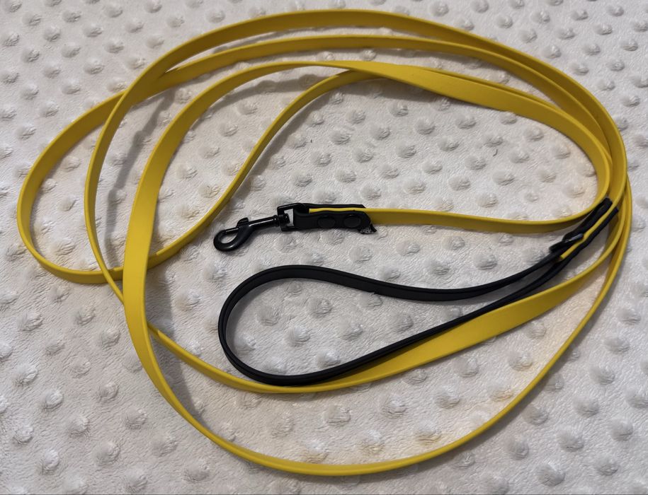 ACCDog smycz miejska oryginalny Biothane® 13mm 3m piękna żółta