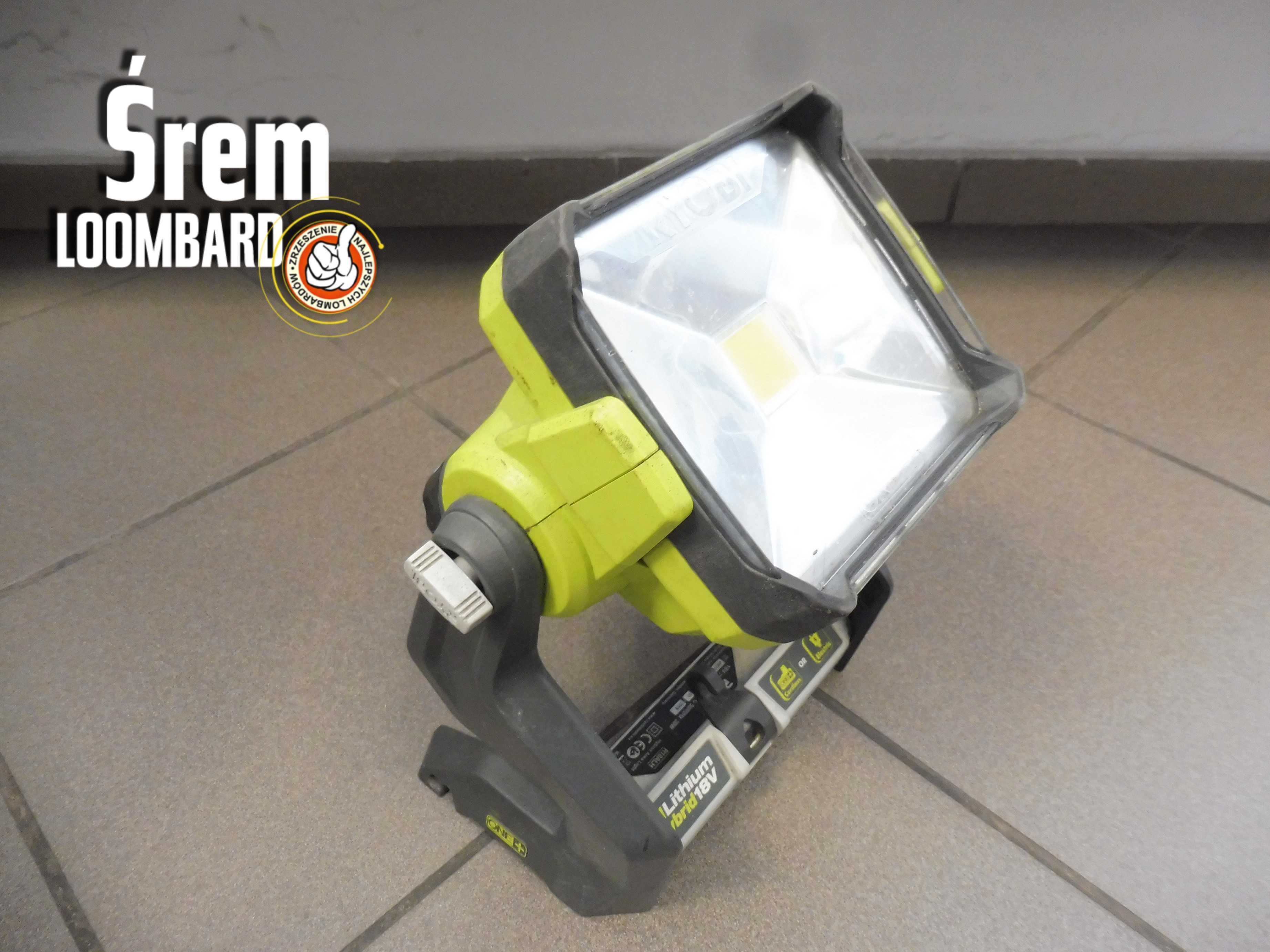 Lampa Ryobi R18ALH-0 + Akumulator 2.0 Ah, Stan db!