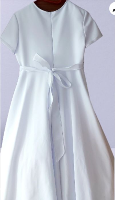 Sukienka komunijna + torebka + rękawiczki 152/158