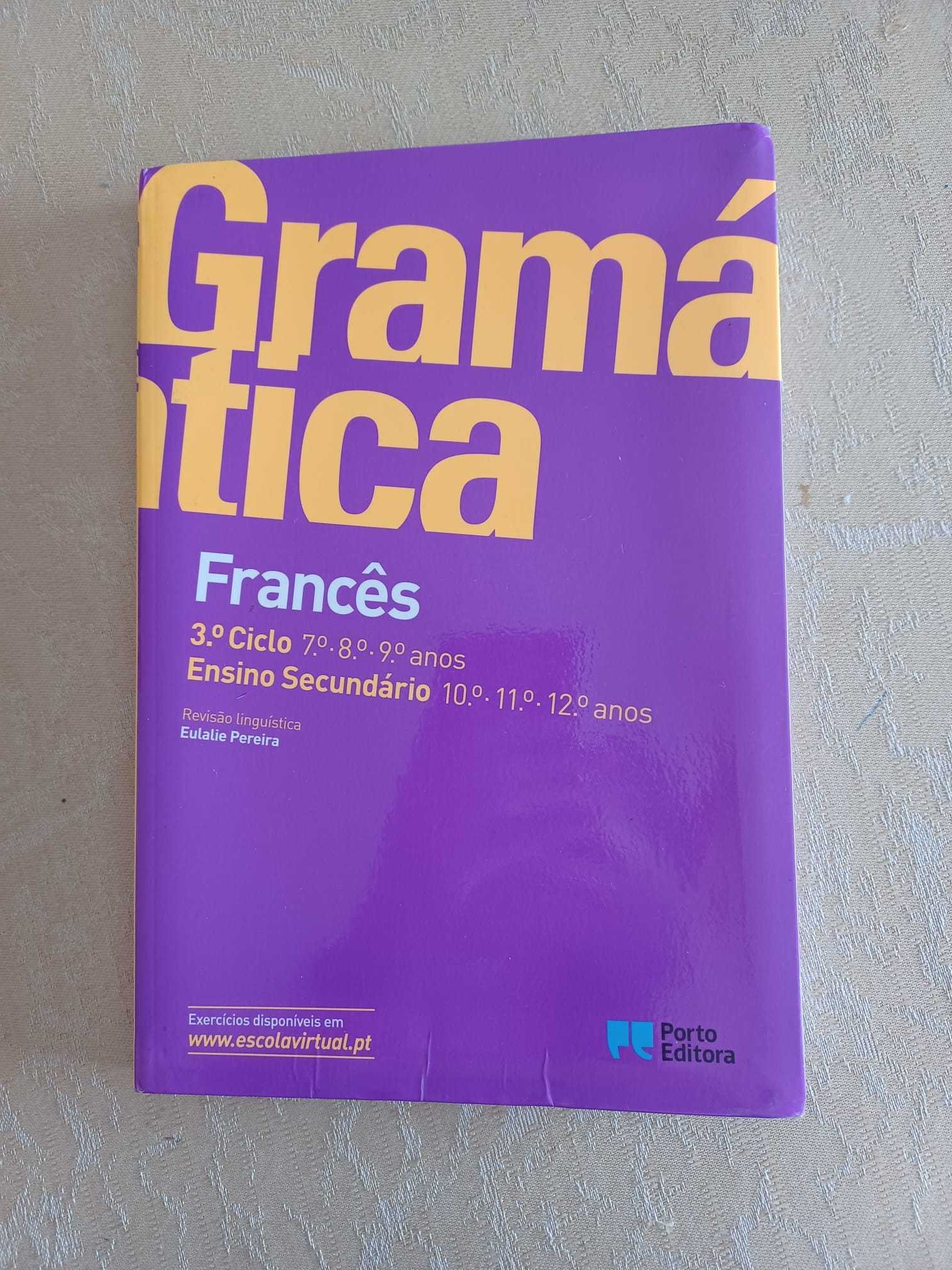 Gramática de Francês - 3.º ciclo e Ensino Secundário (COMO NOVA)