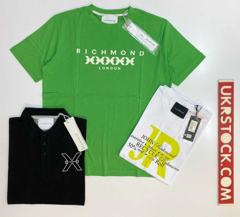 Футболки чоловічі Richmond оптом, сток оптом футболки мужские