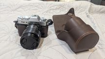 Fujifilm X-T30 II silver + 18-55mm objective + strap + case