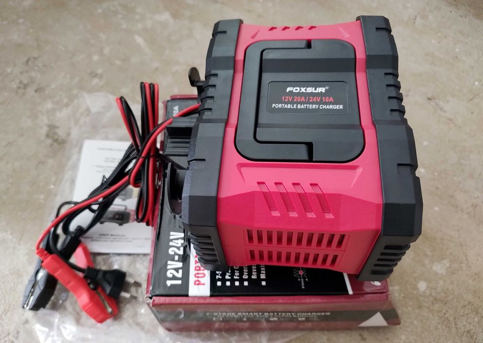Зарядное устройство аккумулятор 12V 20A 24V 10A Gel LiFePO4 Charger