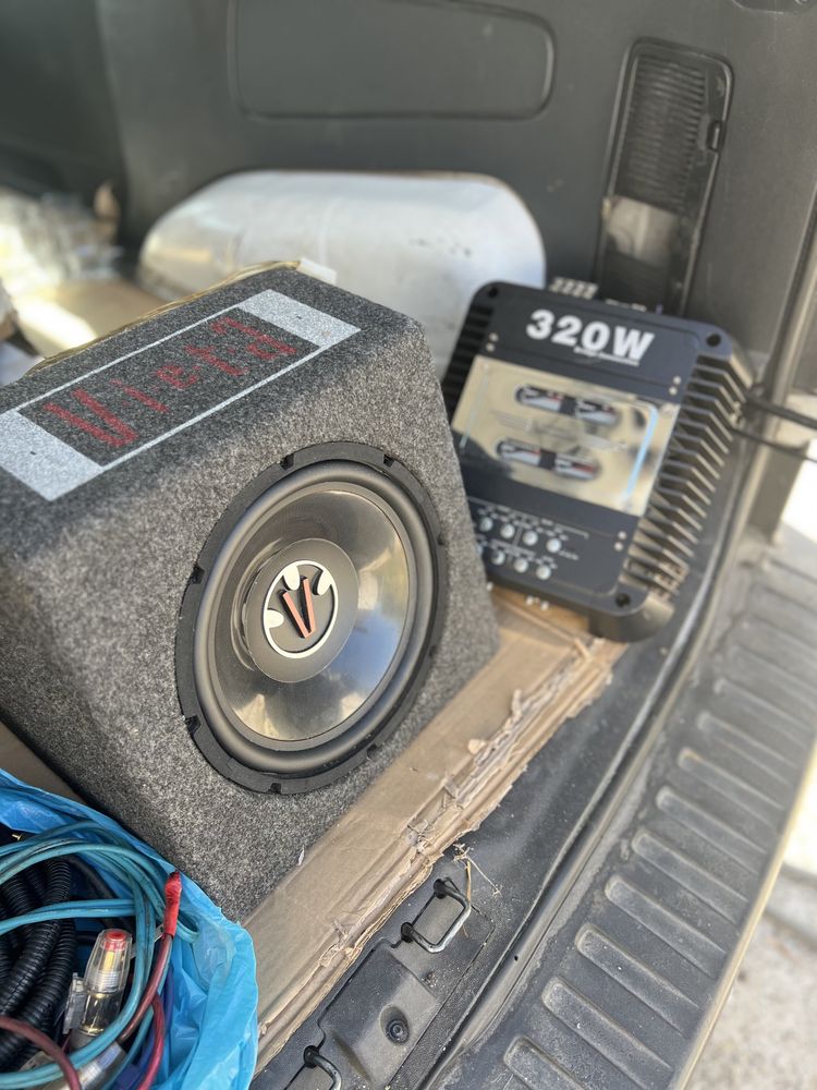 Car audio( sub+amplificador 2vias)