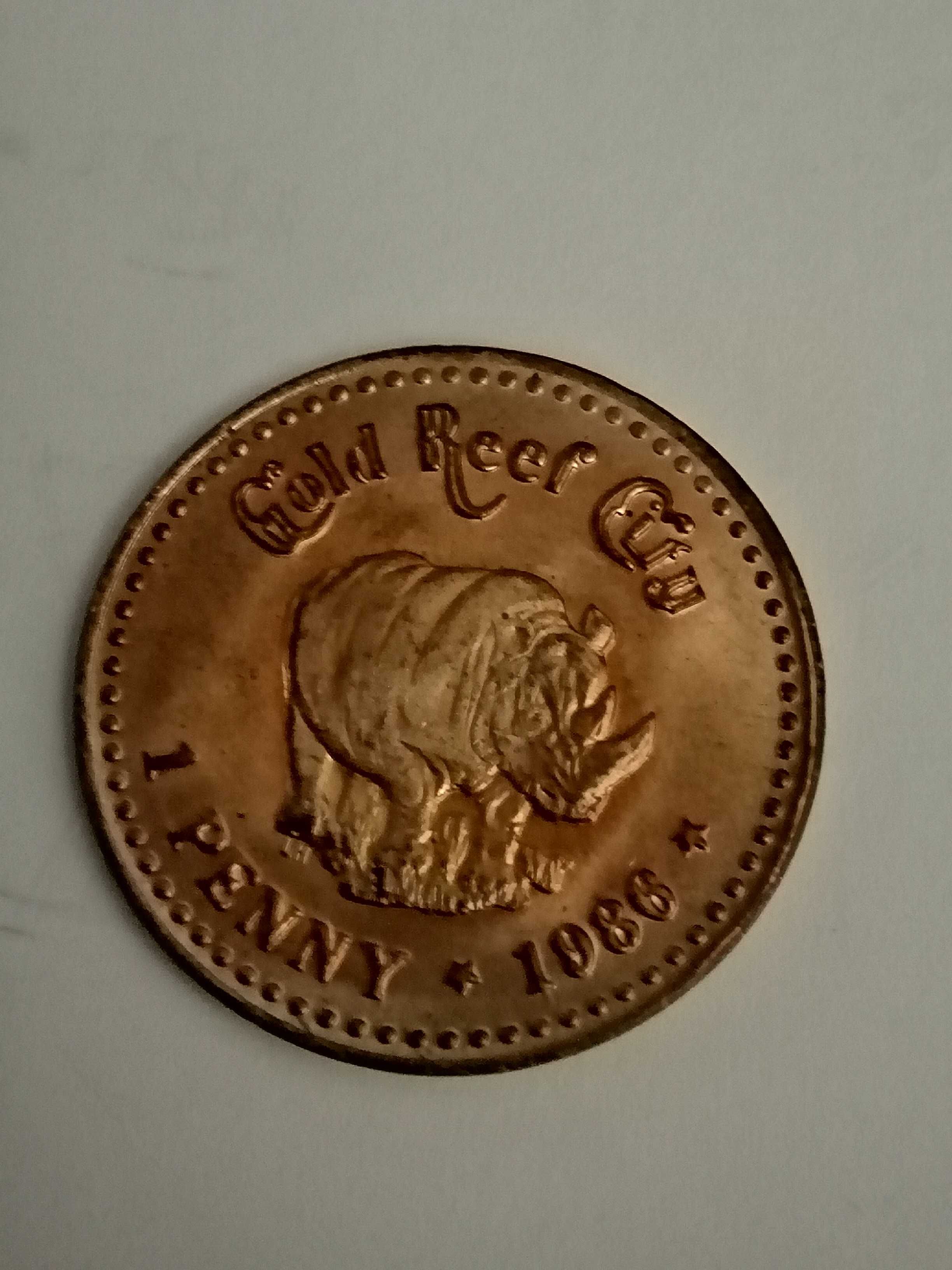 Moedas Decorativas. Tokens. Africa do Sul, de 1986.