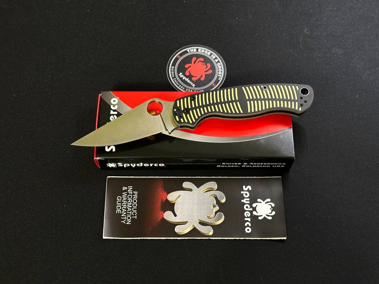 Ніж Spyderco Paramilitary 2 Salt Magnacut Black/Yellow