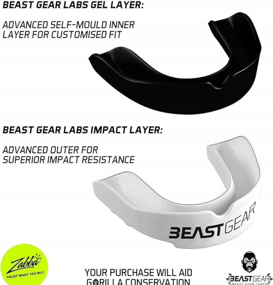 Ochraniacz na zęby Beast Gear Gum Shield White