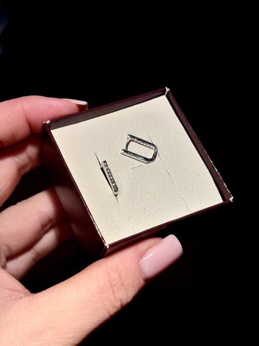 Сережки з діамантами