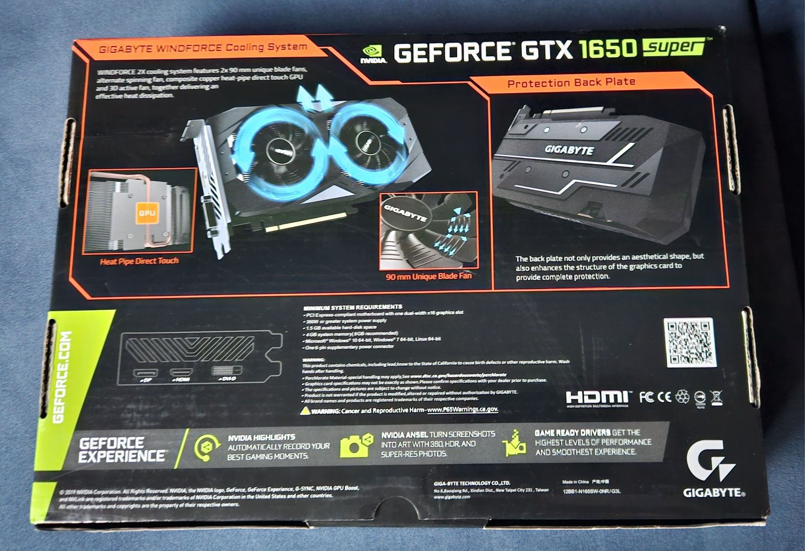 Grafika Gigabyte GeForce GTX 1650 SUPER OC 4GB GDDR6 128bit Gwarancja!