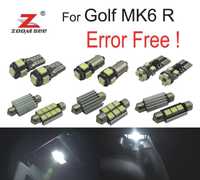 KIT COMPLETO DE 13 LÂMPADAS LED INTERIOR PARA VOLKSWAGEN VW GOLF MK6 R GOLF R MKVI 2012-2013