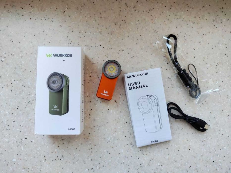 Ліхтар Wurkkos HD03 - 680 Люмен, RGB, USB-C, Магніт, Кліпса