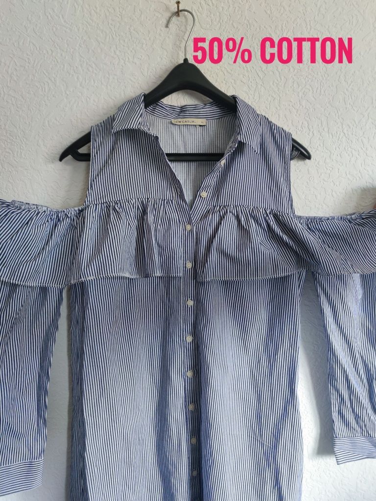 Świetna sukienka koszulowa LC Waikiki, 50% cotton