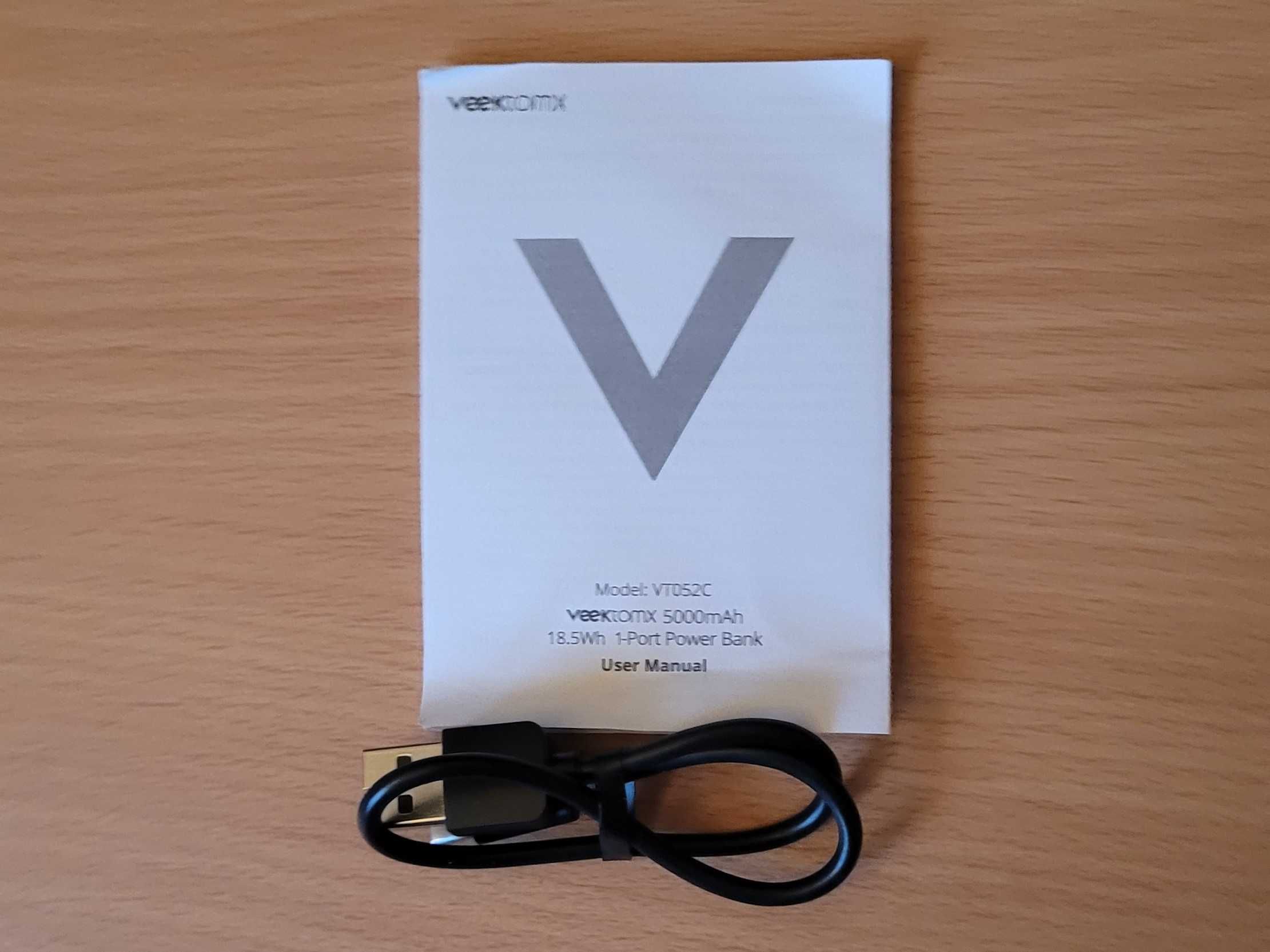 VEEKTOMX Mini Power Bank 5000mAh – 20W USB-C PD Szybkie Ładowanie