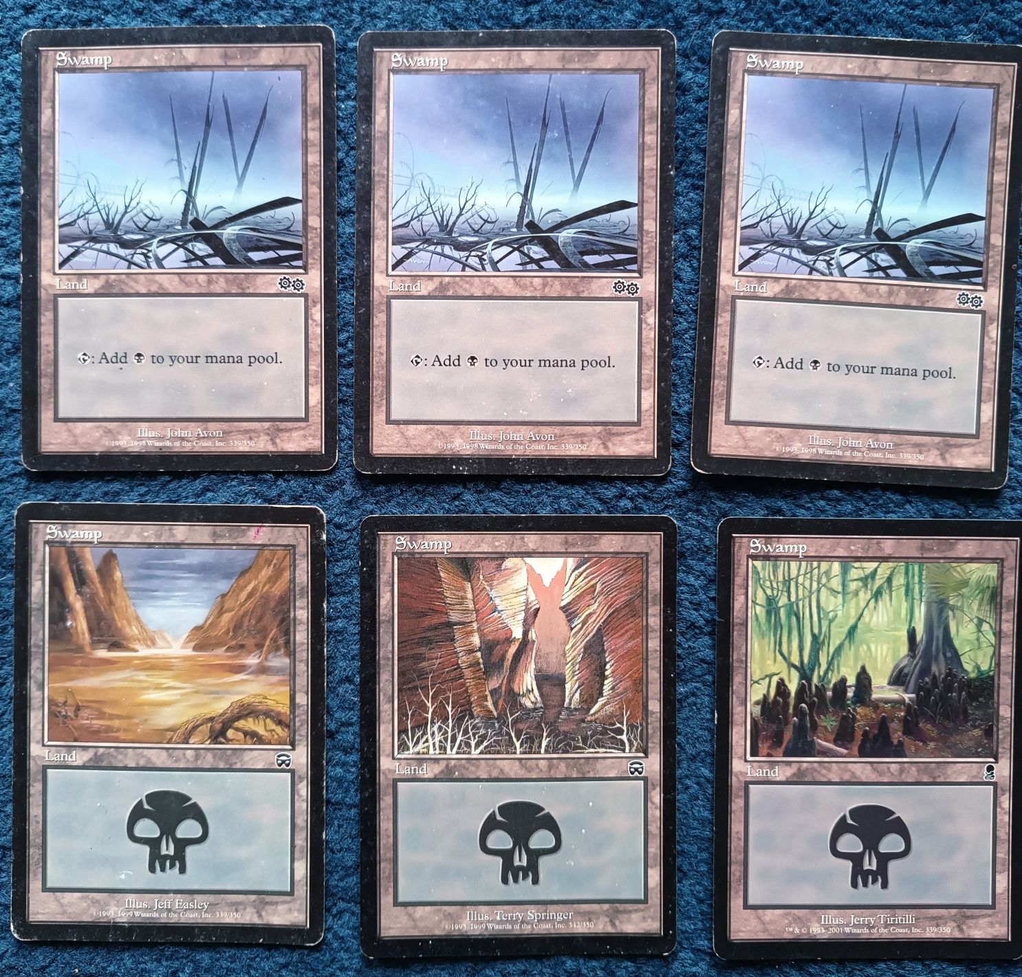 20x Swamp - Starsze Edycje - Played Magic the Gathering