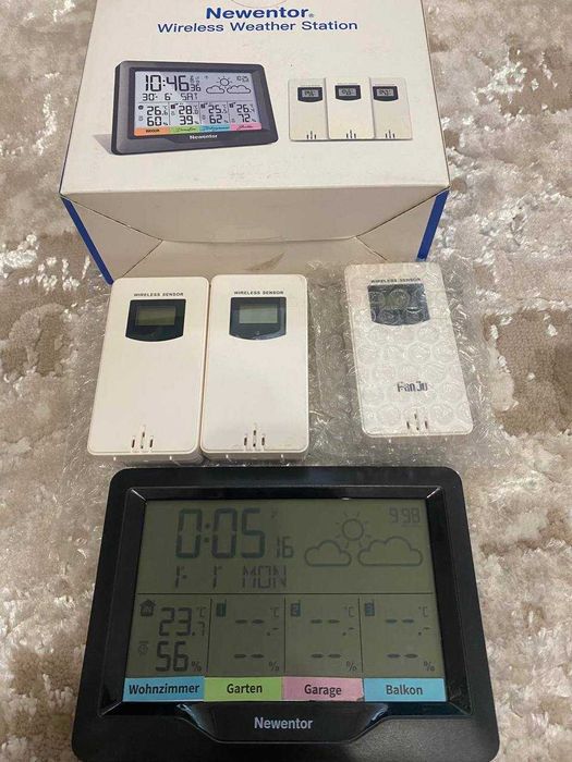 Метеостанція з 3 датчиками Newentor FJ3378 Wireless