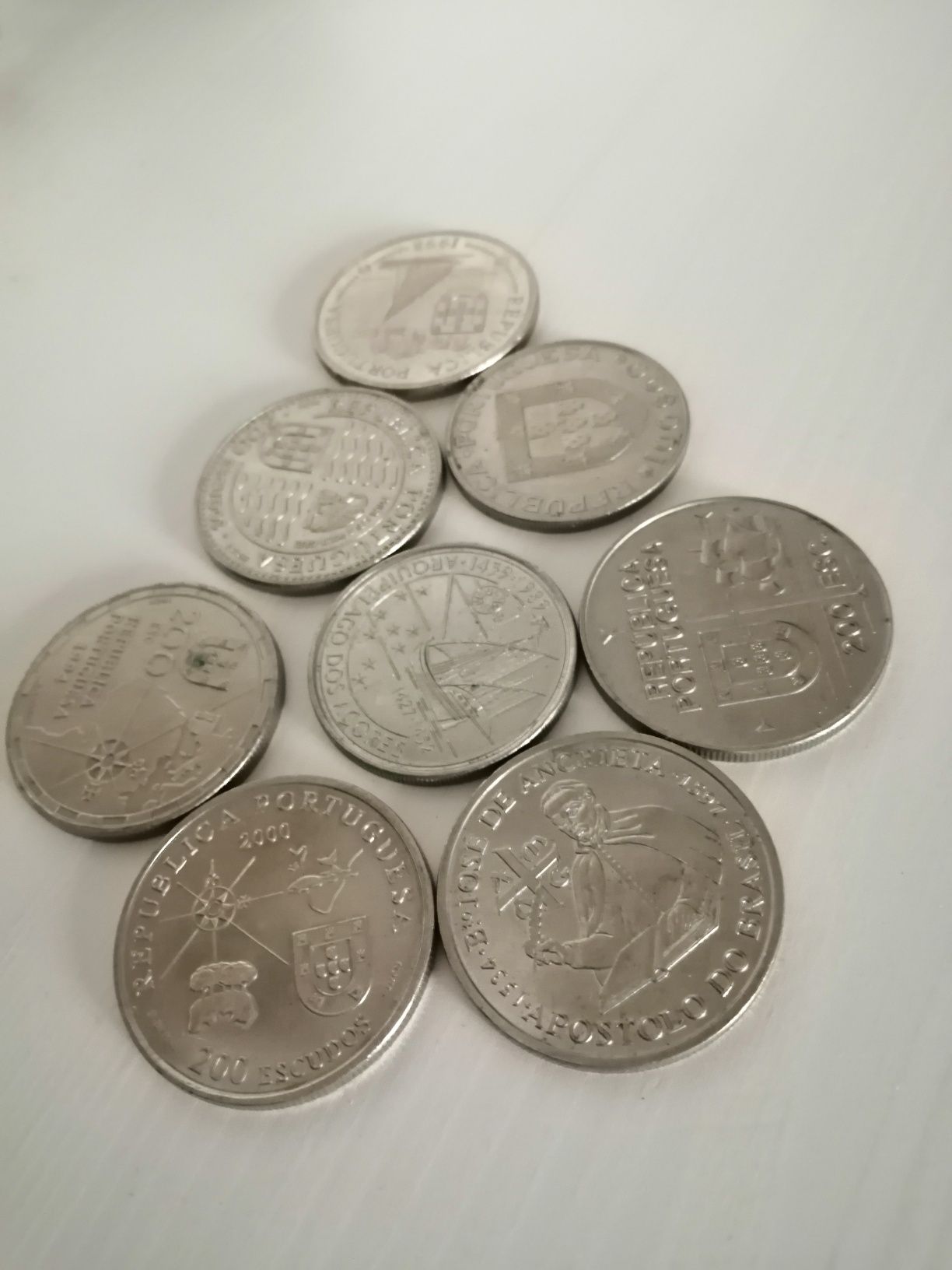 Moedas antigas para coleção