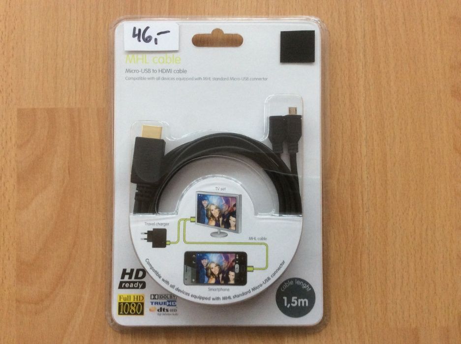 Klawiatura mini bezprzewodowa na USB,ADAPTER HDMI/VGA/DVI,Kable  itp.