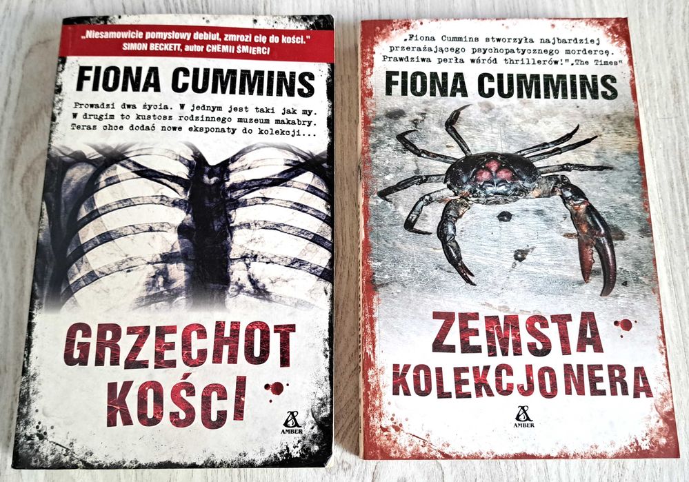 2x Fiona Cummins Zemsta kolekcjonera + Grzechot kości