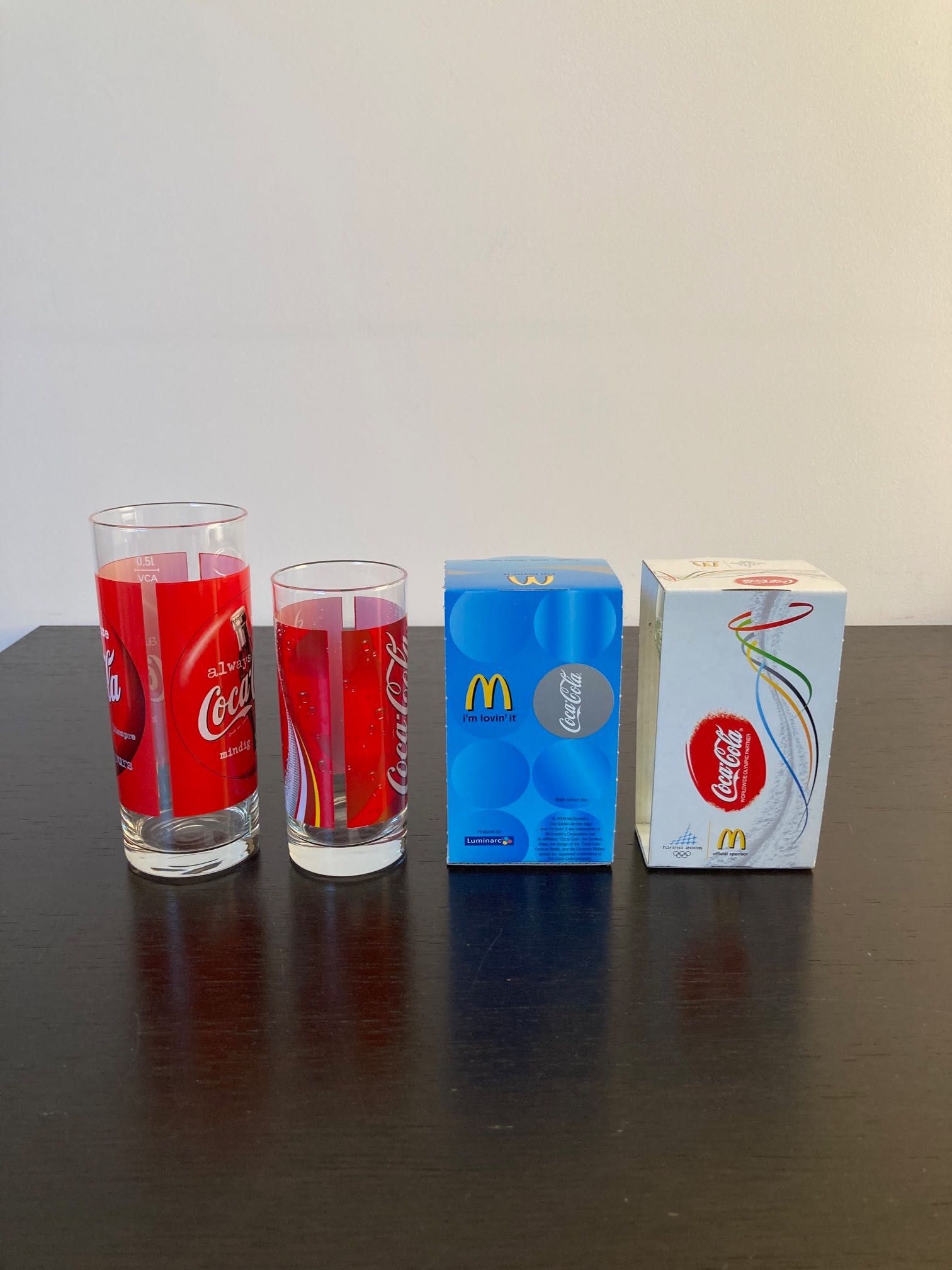 Komplet 4 szklanek Coca-Cola