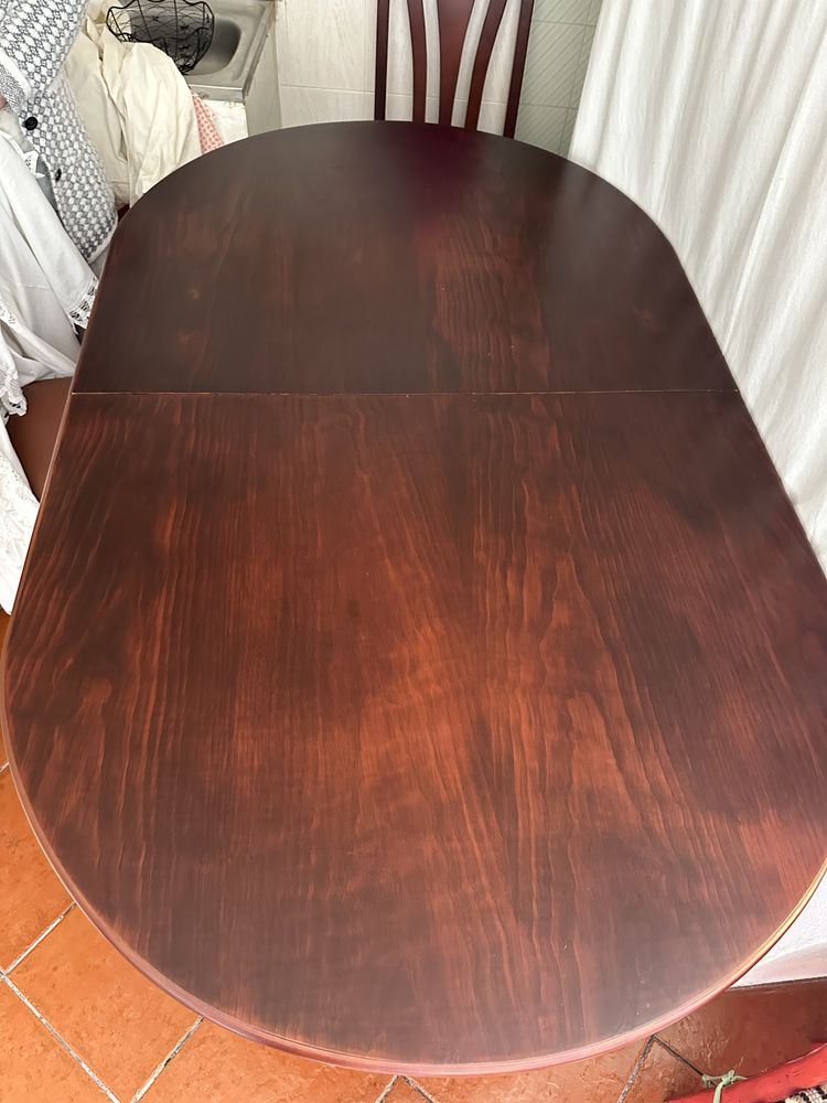 Mesa madeira mogno