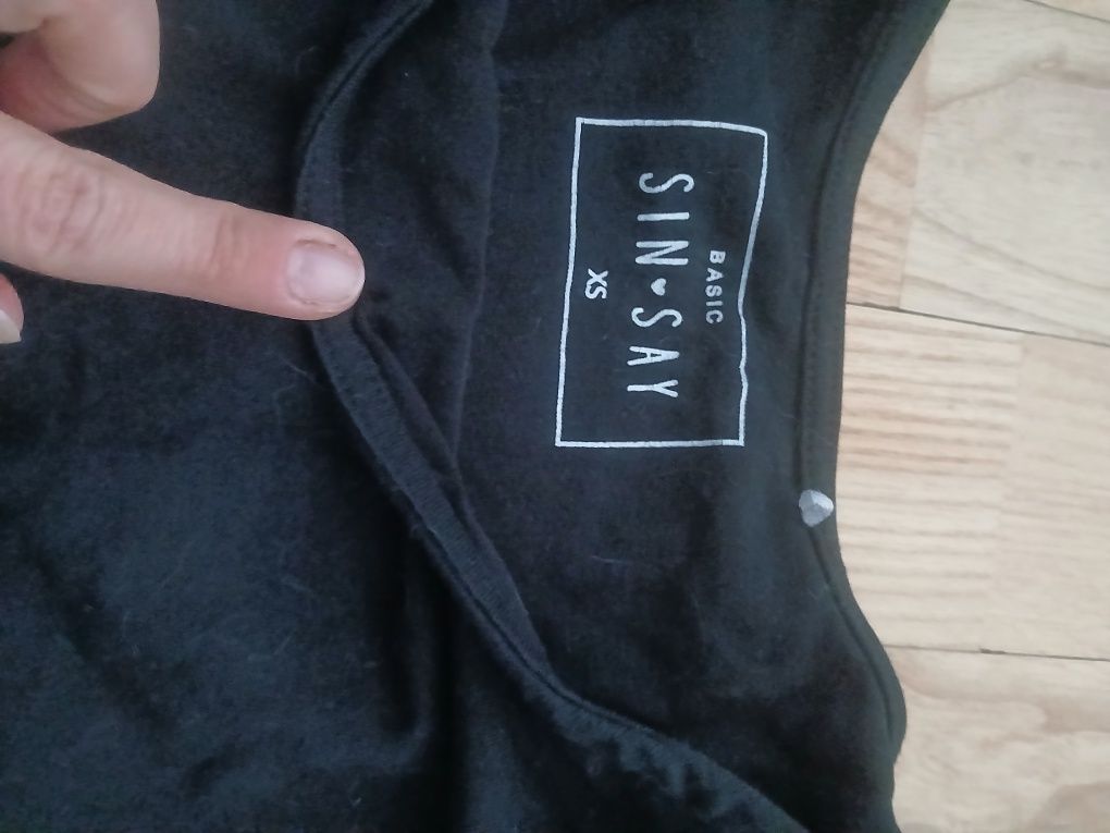 Body czarne xs sinsay 34