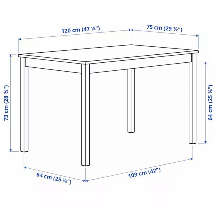 Stół sosnowy ikea Ingo