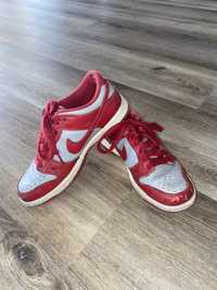 Nike dunks vermelho e cinzento t36,5