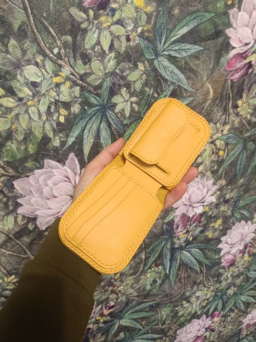 Гаманець ручної роботи з натуральної італійської шкіри