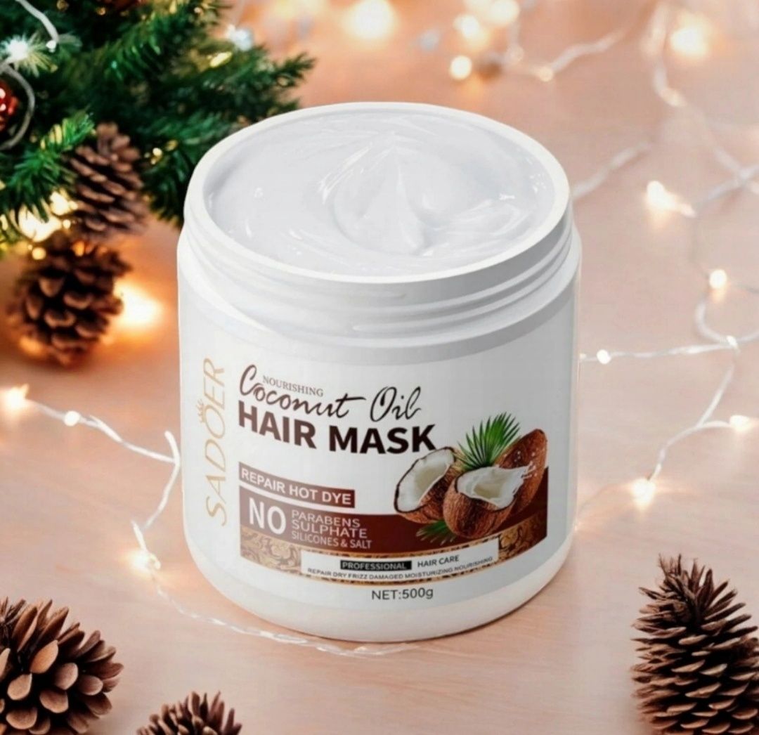 Hair Mask - regenerująca maska do włosów z olejem kokosowym  500 g.