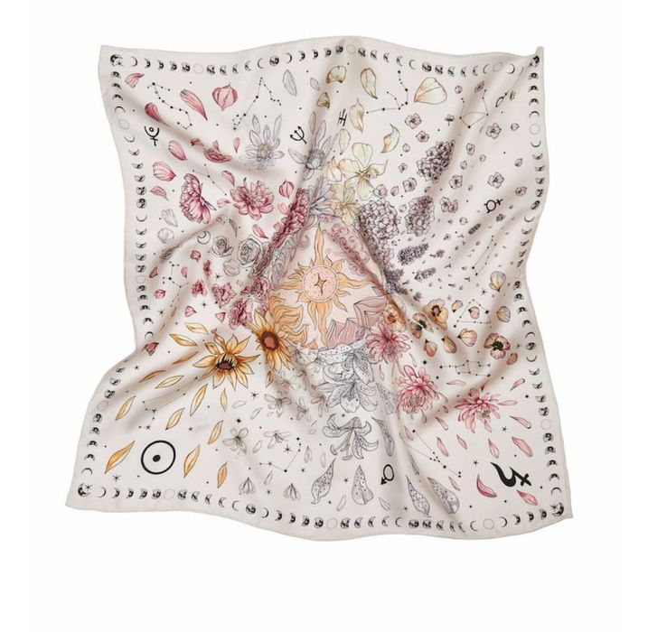 Spadiora apaszka kwiaty zodiaku nowa