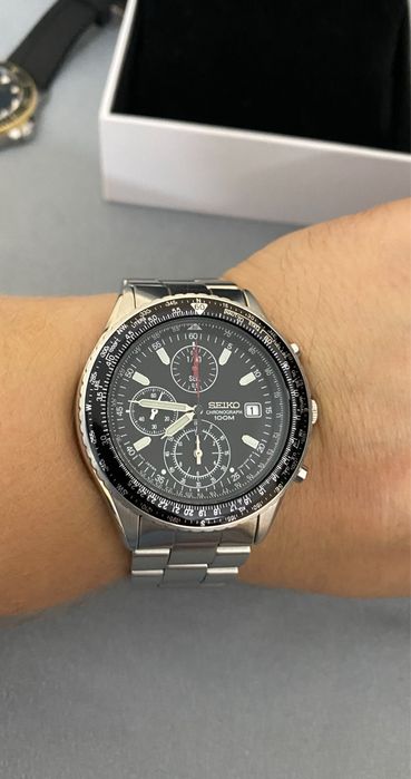 Klasyczny zegarek Seiko 7T92-0CF0 Pilot Flightmaster