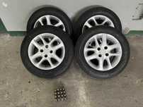 4 koła aluminiowe 4x100 TOYOTA YARIS, Continental 175/65 R14 XL - 6mm