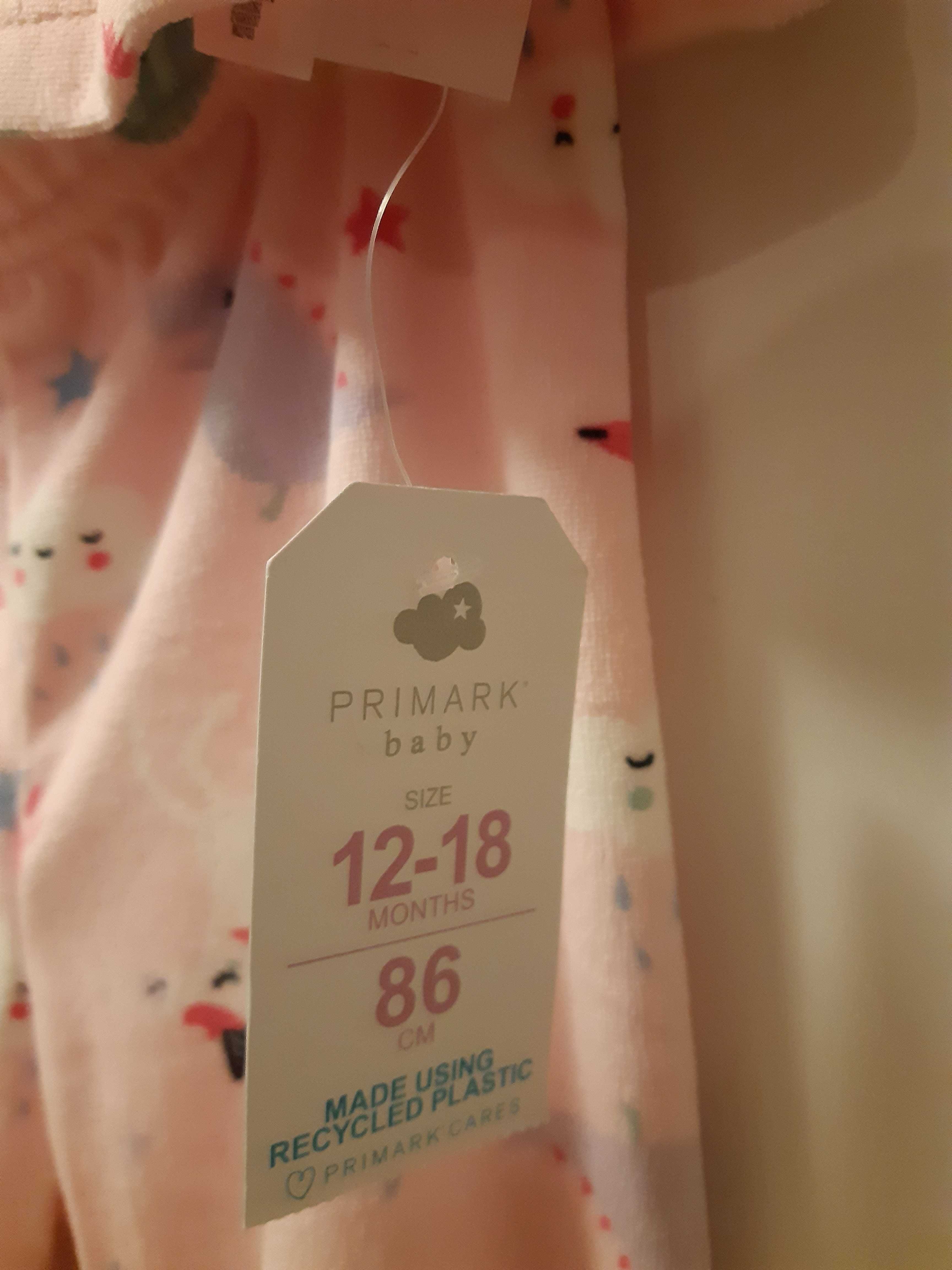 Nowa piżamka Primark r. 86, ciepła i milutka