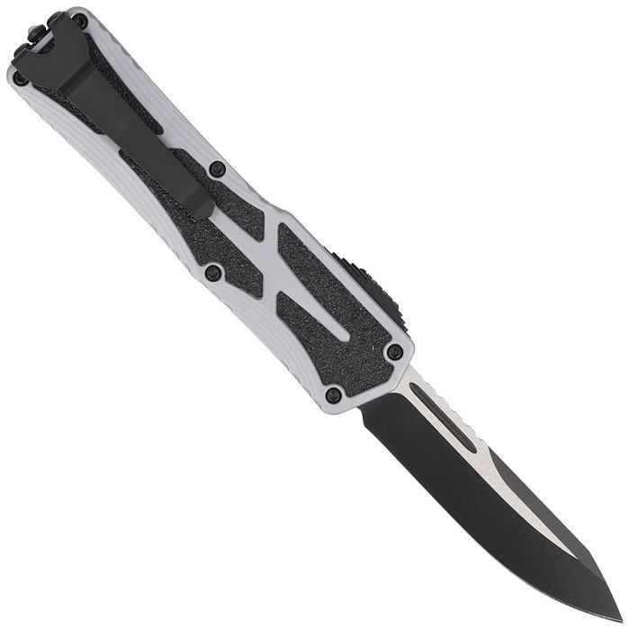 Nóż automatyczny OTF Heretic Colossus SE Gray Aluminum, Cerakote
