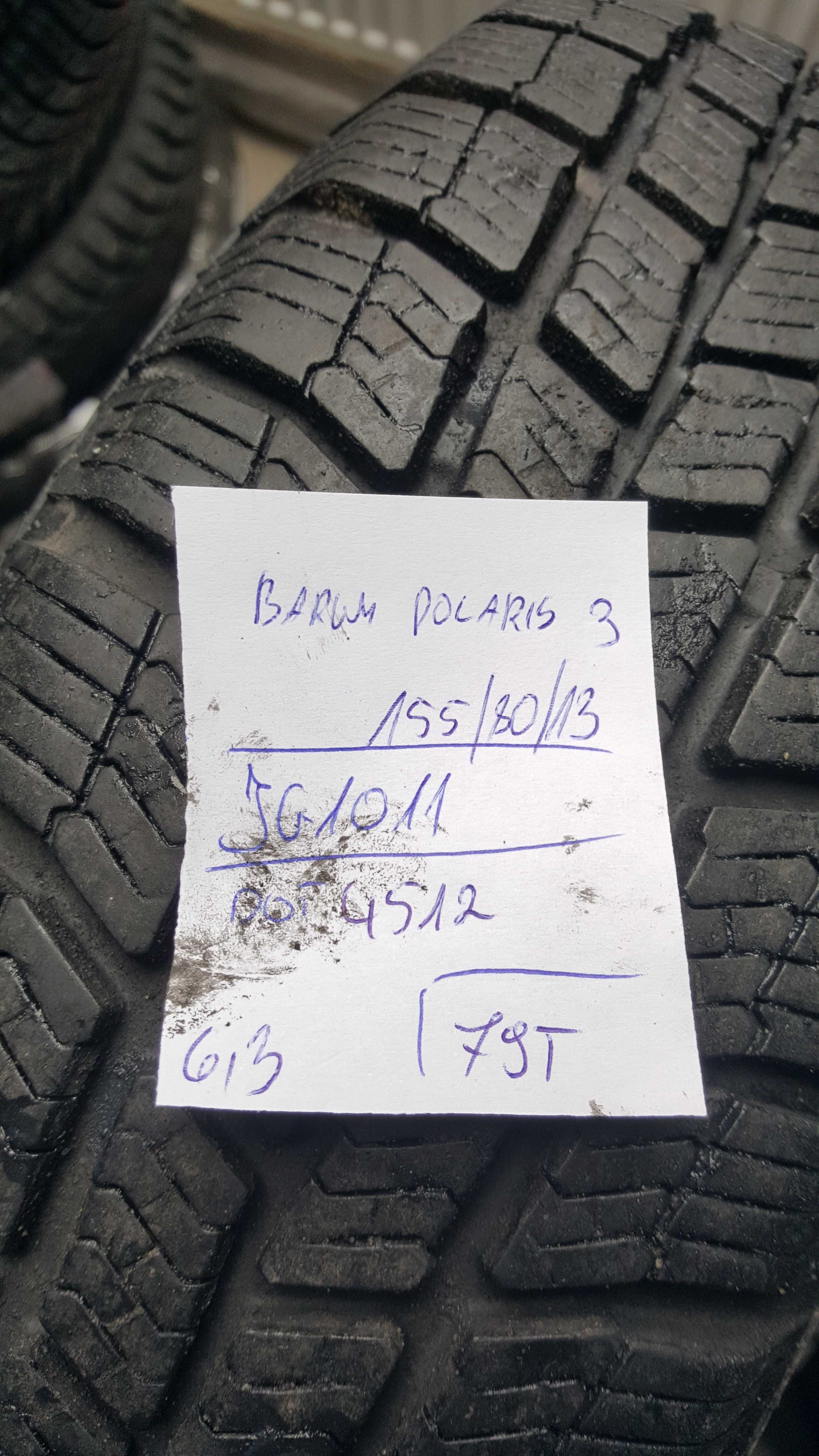 Barum 155/80 r13 Polaris 3 /// 6,3mm!!! wysyłka GRATIS