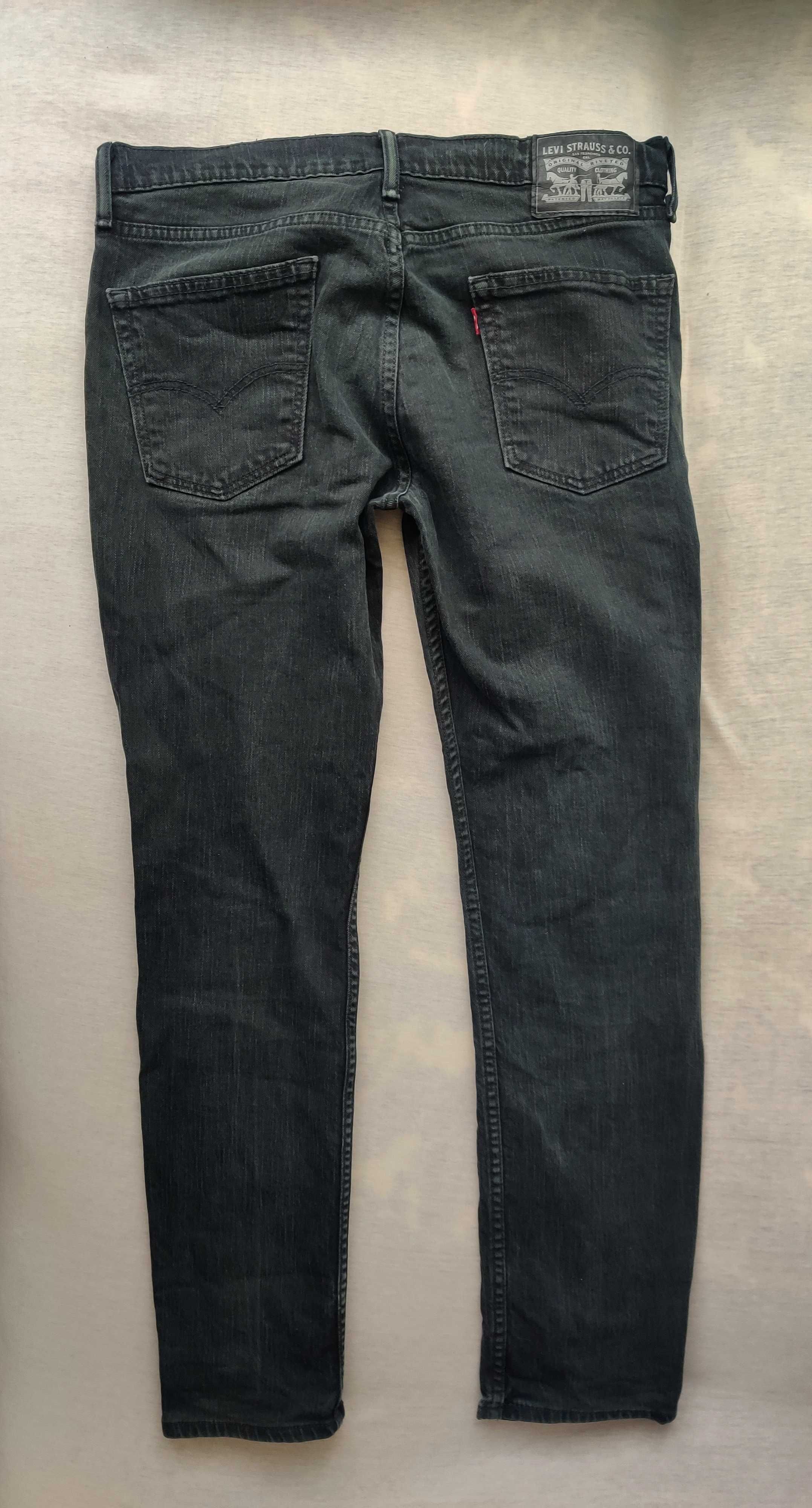 Levi's spodnie jeansowe męskie jak nowe Levis czarne L jeansy black