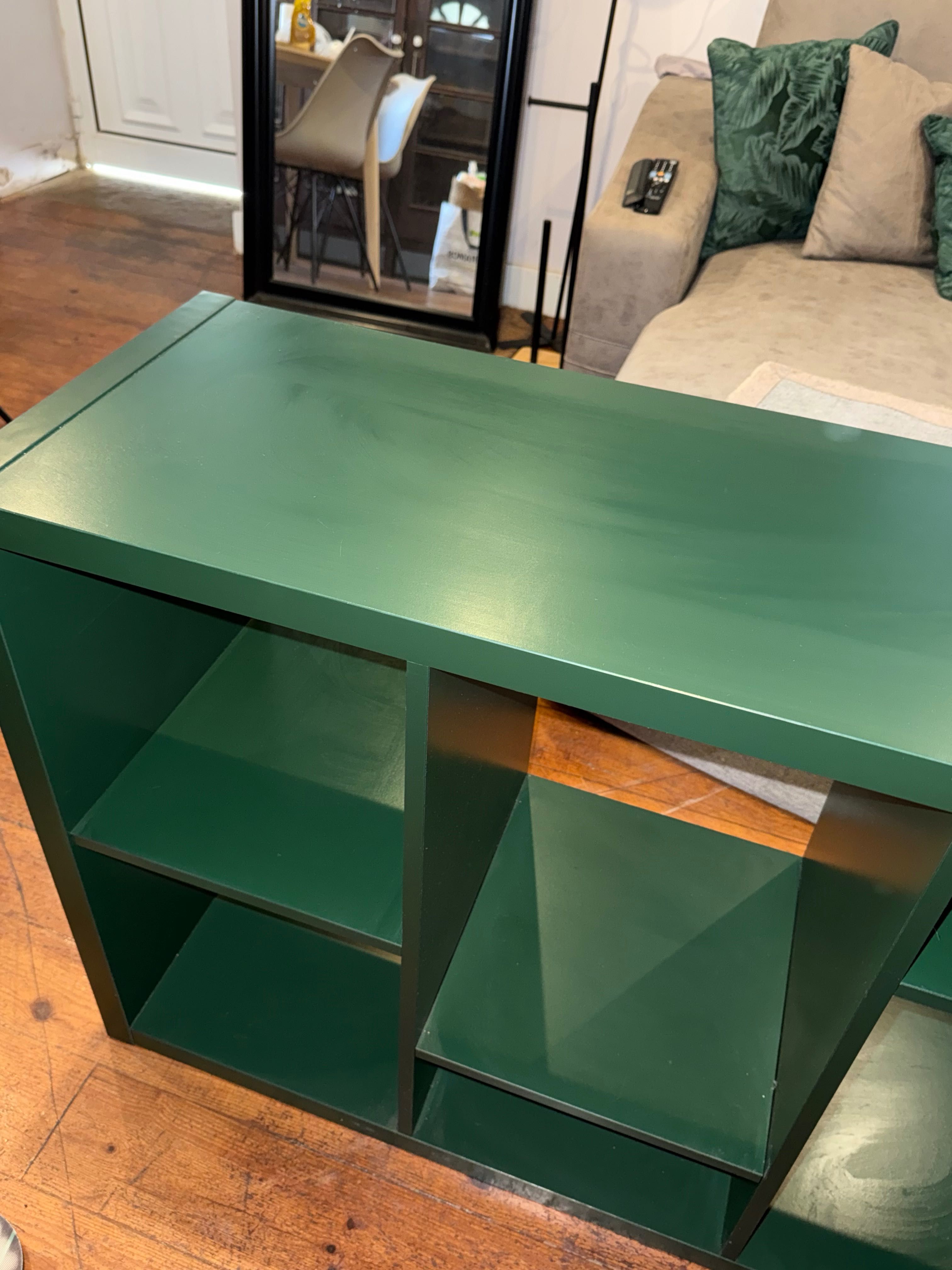 Aparador/estante verde IKEA como nova