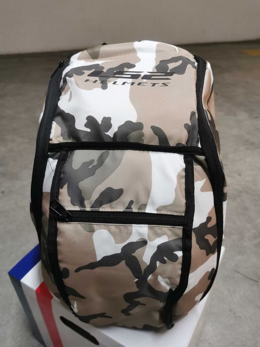 Mochila Camuflada para Transporte Capacete Ls2 ( NOVA )