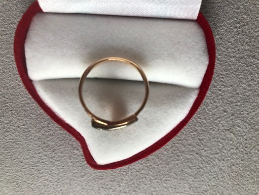 Złoty pierścionek, próba 585, rosyjskie złoto